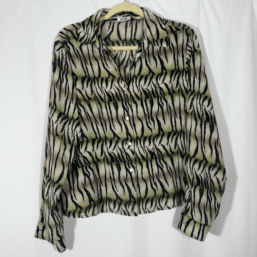Jaipur Vintage Inspired Tiger Print Blouse